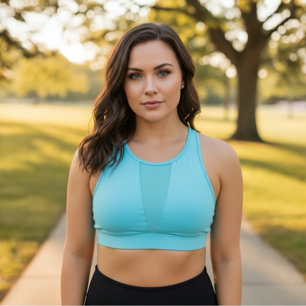 Victoria's Secret VSX Mesh Cutout Sports Bra Size Medium